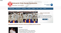 Desktop Screenshot of karatekyokushinkatowice.pl